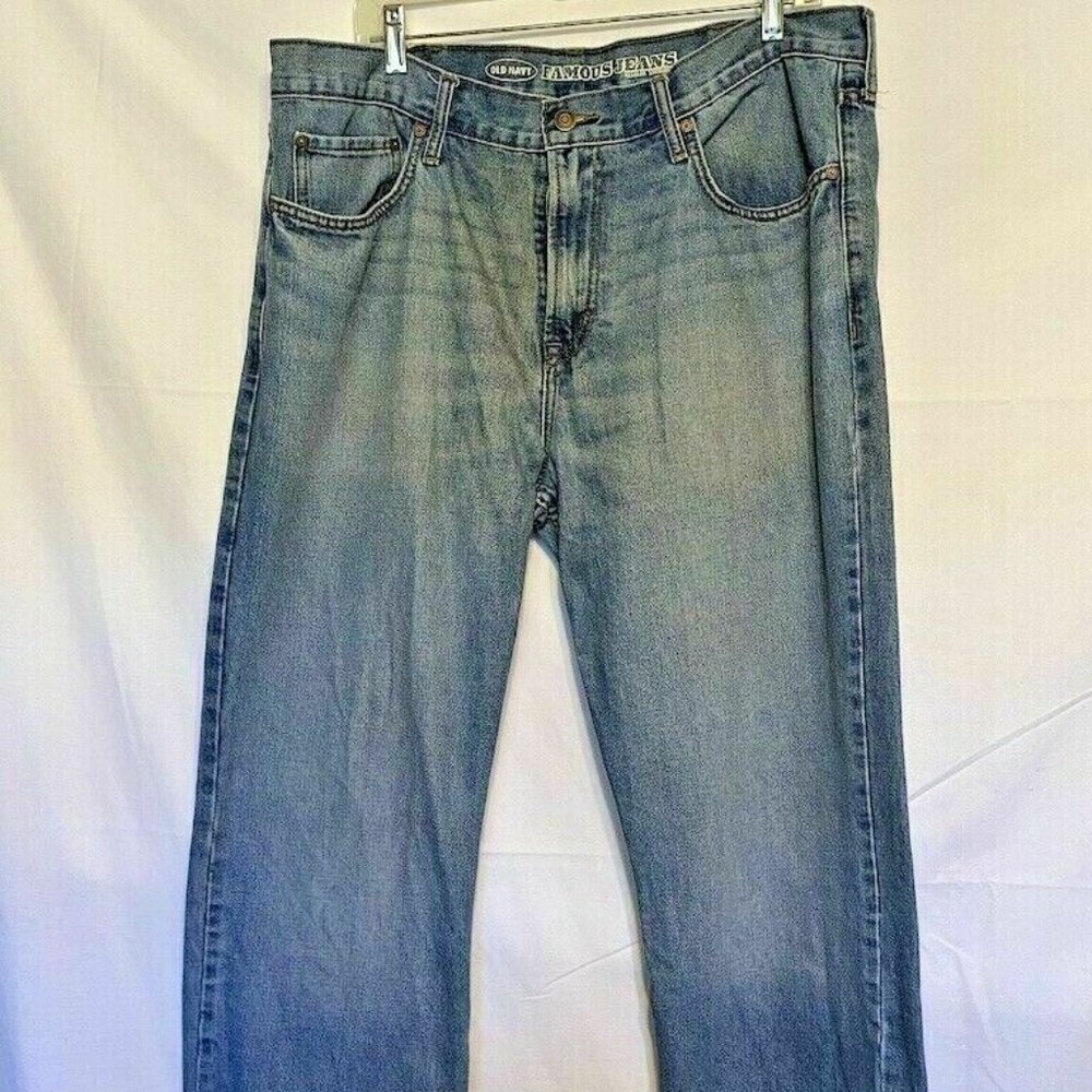 Men's Old Navy Straight Famous 5 pockets Jeans Regular Standard Blue ~ Sz.38/32